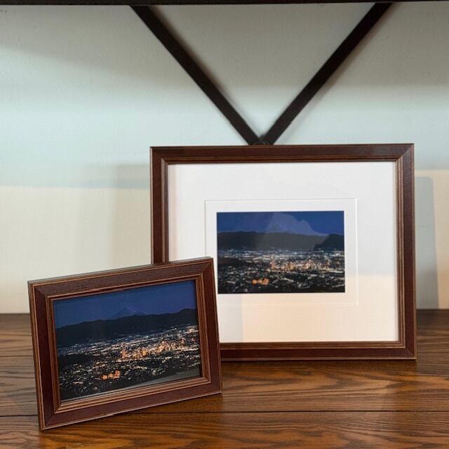 富士山 アート作品 フレーム付き 送料無料 「富士山 ー深く広く高くー」原画 フレーム付き アクリル画