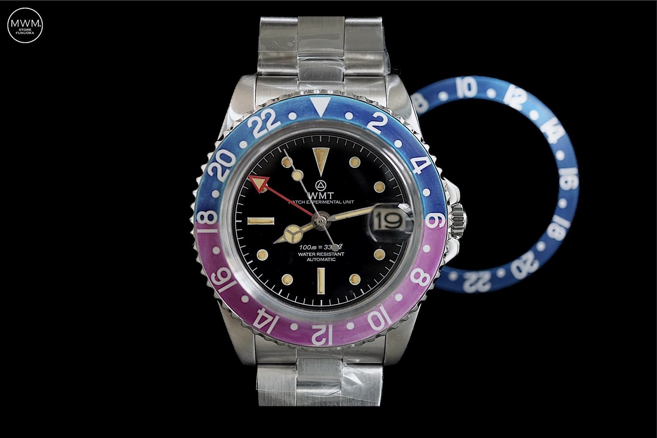 WMT WATCHES Sanford MKII– Interchangeable Bezel / Fuchsia & Blueberry