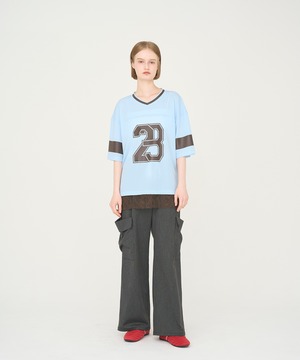 Nora Lily elle  /Hug Number 23 Mesh Tule Layer Tee /