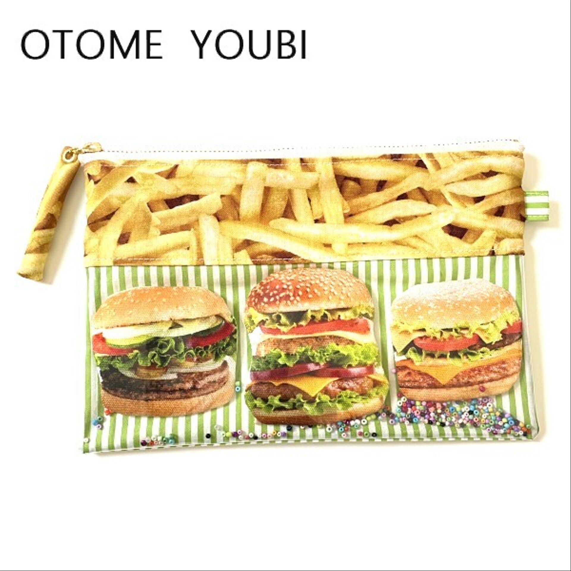むふふっとなっちゃう♪ハンバーガーのBIGポーチ | ハンドメイド雑貨
