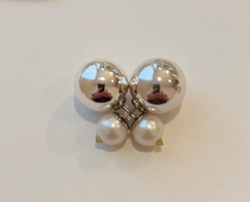 pearl earring 12mm　pierce　(PeE-7)