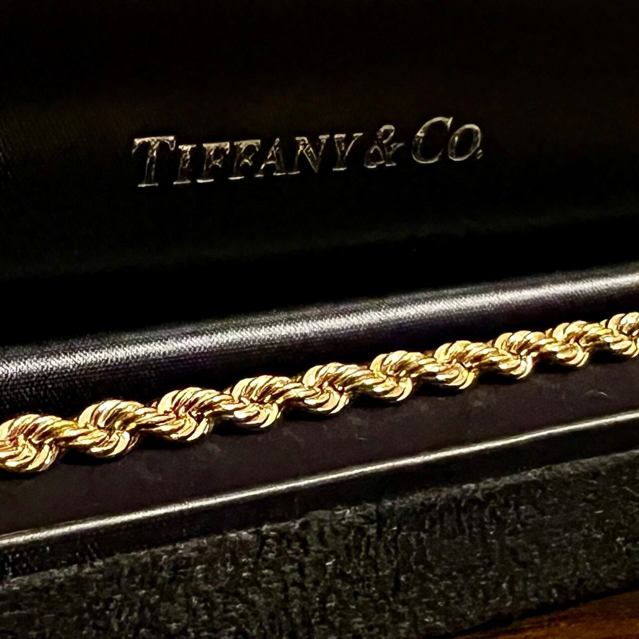 VINTAGE TIFFANY & CO. 14K Gold Twist Rope Bracelet VINTAGE TIFFANY & CO. 14K Gold Twist Rope Bracelet