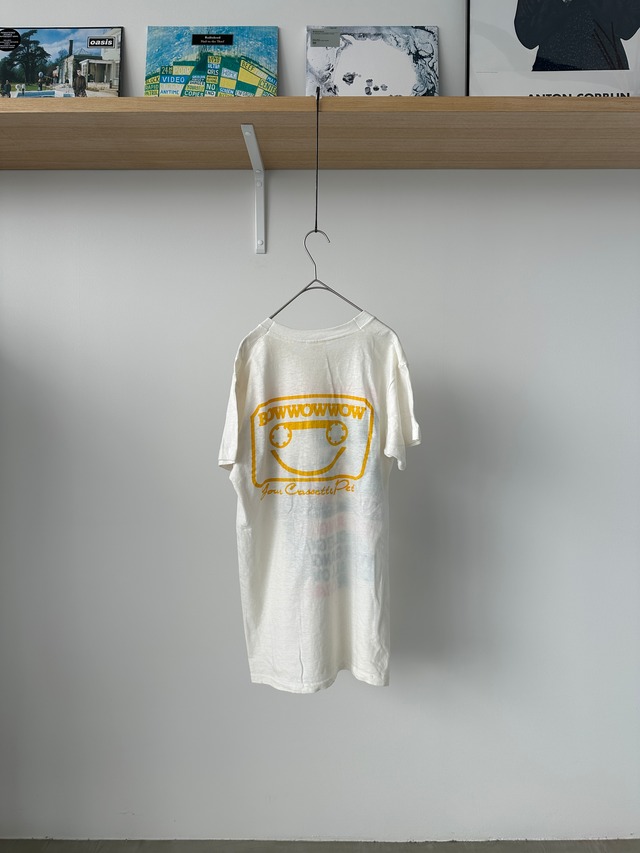 -BOW WOW WOW- Vintage 80s L Print T-Shirt made in USA