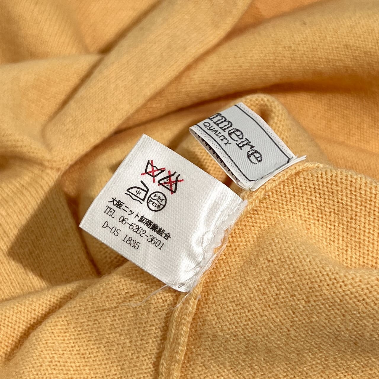 カシミヤ100% Cashmere カシミヤ タートルネック ニット セーター F /イエロー系  メンズ