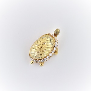 Diamond & Gold Turtle Brooch  ダイアモンド＆ゴールド　タートル　ブローチ