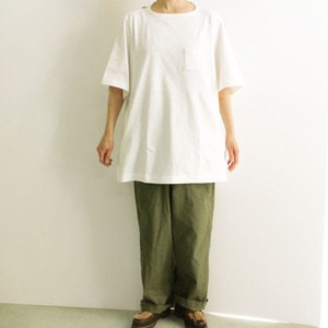 HUE ヒュー　3 POCKETS T-SHIRTS  MIDDLE LENGTH   HUE-04　  3ポケットTシャツ