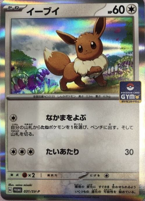 【Bランク】イーブイ(GYMプロモ)