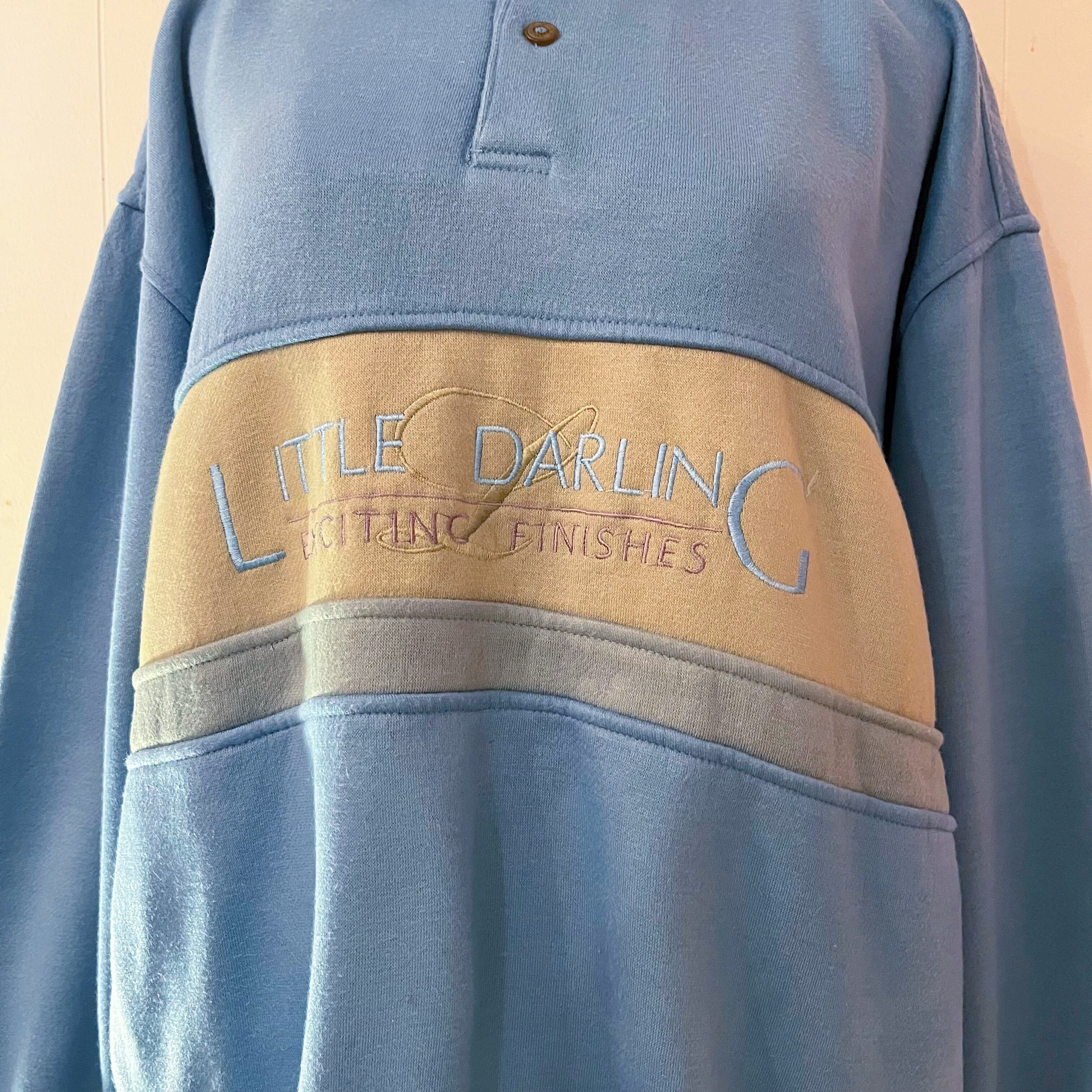 light blue mens polo sweat