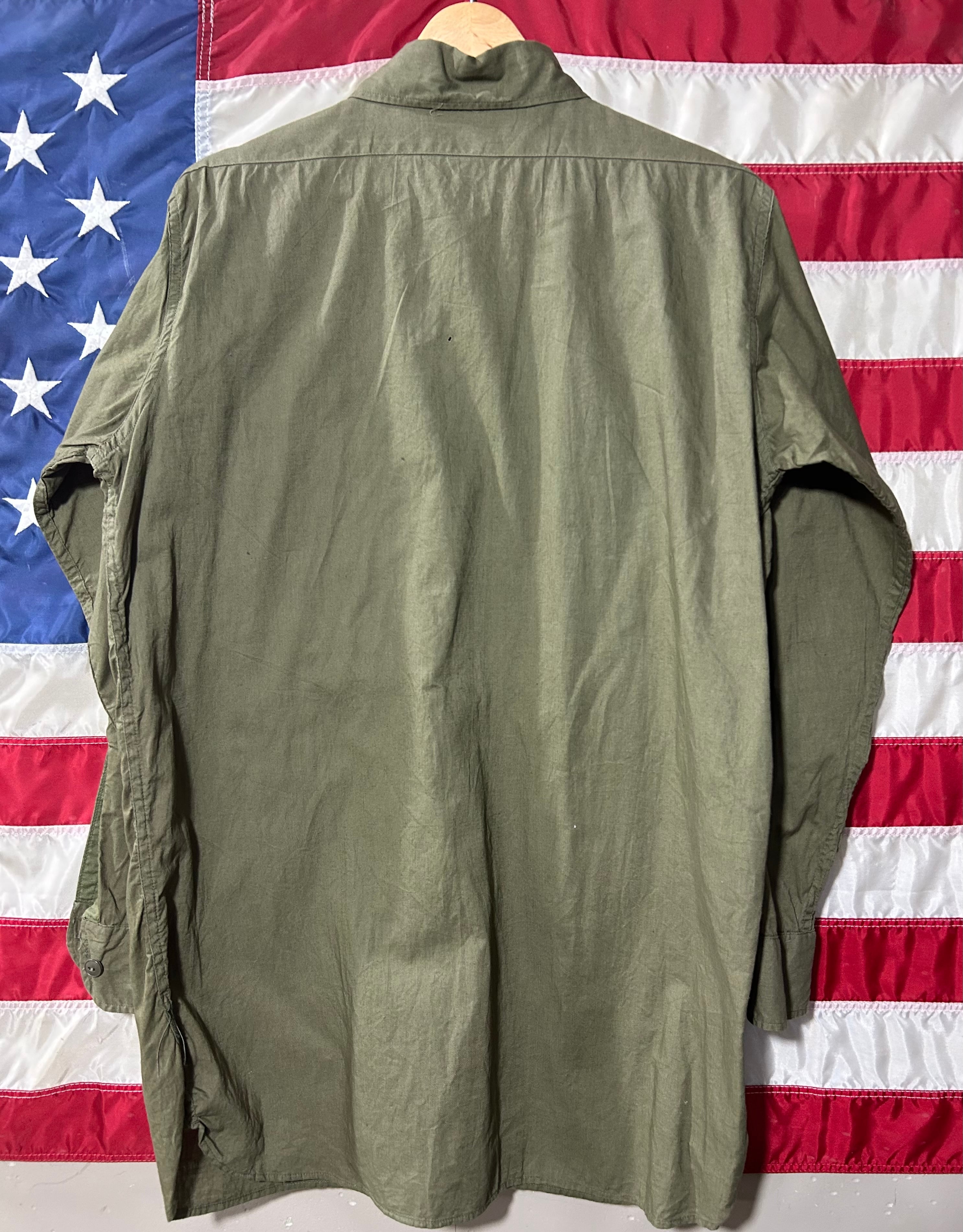 RARE 40s US NAVY海軍 RARE N-3 Poplin ポプリンシャツ | BaseEXCHANGE