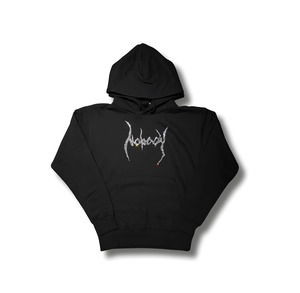 NOBODY LINE STONE LOGO HOODIE SWEAT