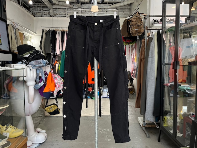 mnml Snap Zipper Cargo Pants BLACK 28 34040