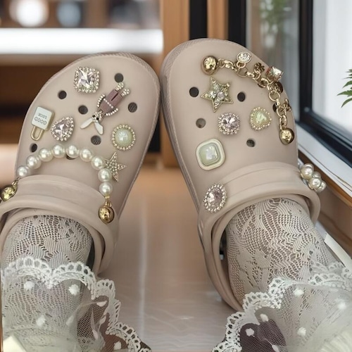 14点セット サンダル デコレーションピン ジビッツ