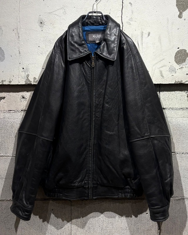 【Caka otto】“WILSONS” Vintage Loose Lamb Leather Jacket