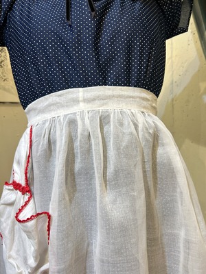 Vintage crochet butterfly apron