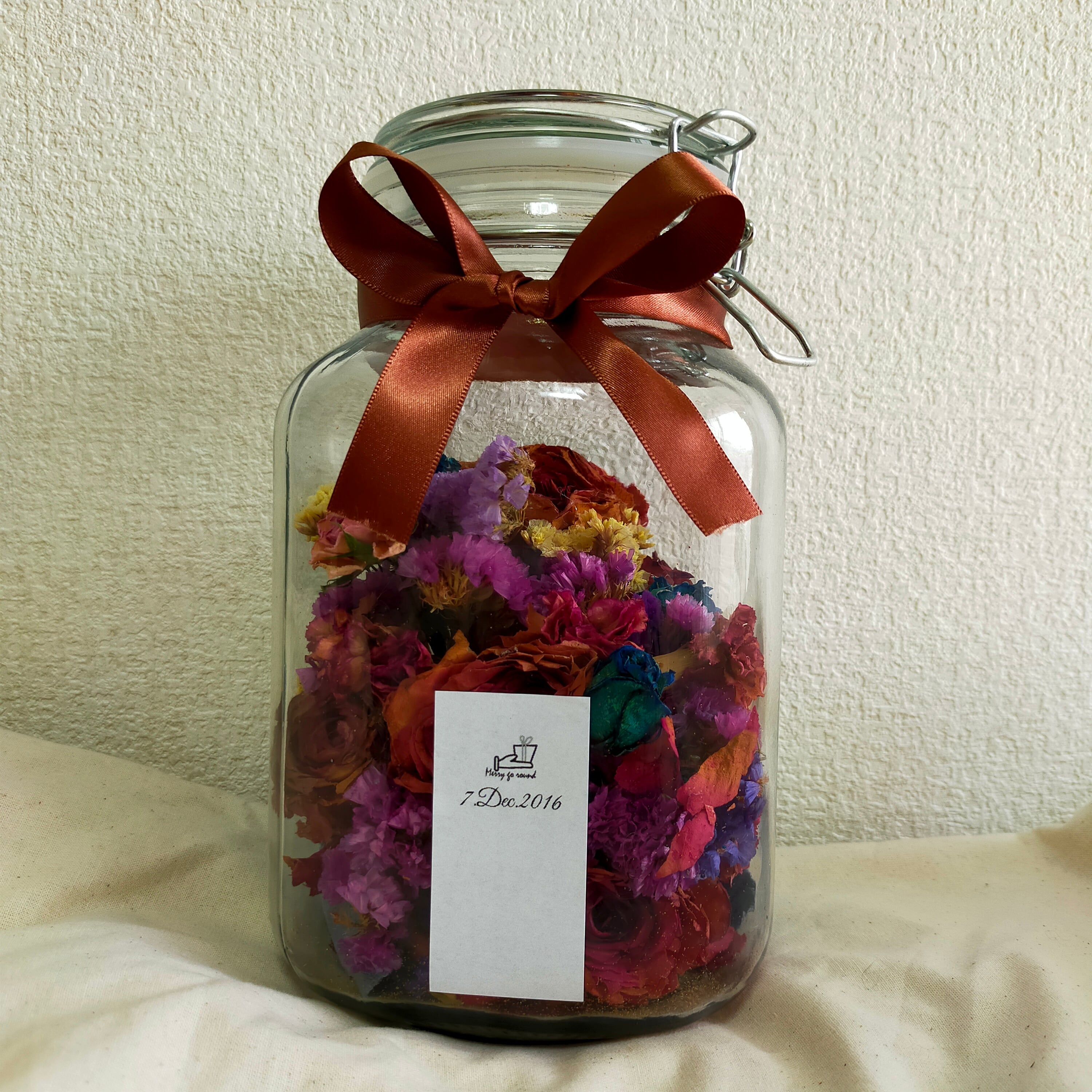 "永"ブーケインボトルM【"Ei"Dried flowers Bouquet in Bottle M】