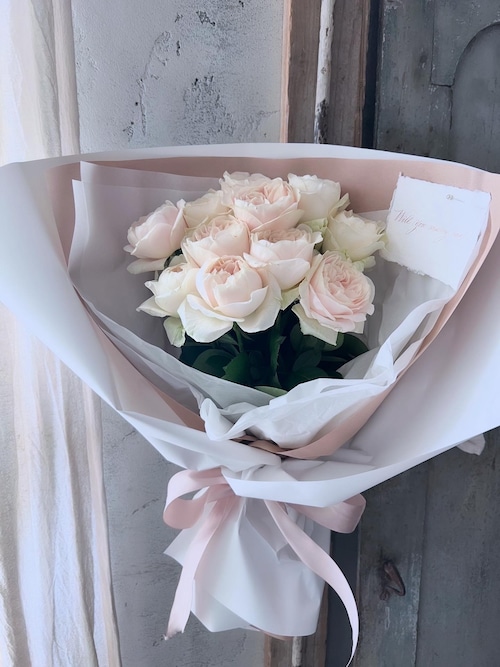 大輪薔薇　シフォンヴェールのブーケ　店頭受け取りのみ