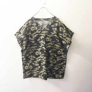 カモフラ柄ノースリーブプルオーバー グリーン系 メンズ古着 古着 通販 高円寺 Largo ラルゴ Online Shop メンズ