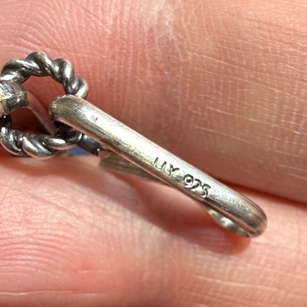 Navajo Chain Bracelet （Half Round Stamped Link） Size M ナバホ