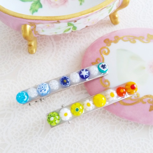 ミルフィオリ ＊ヘアクリップ＊