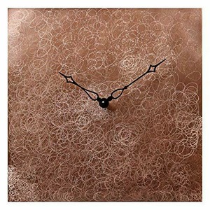 インテリア　メタルクロック Large Square Copper Wall Clock 12-inch -