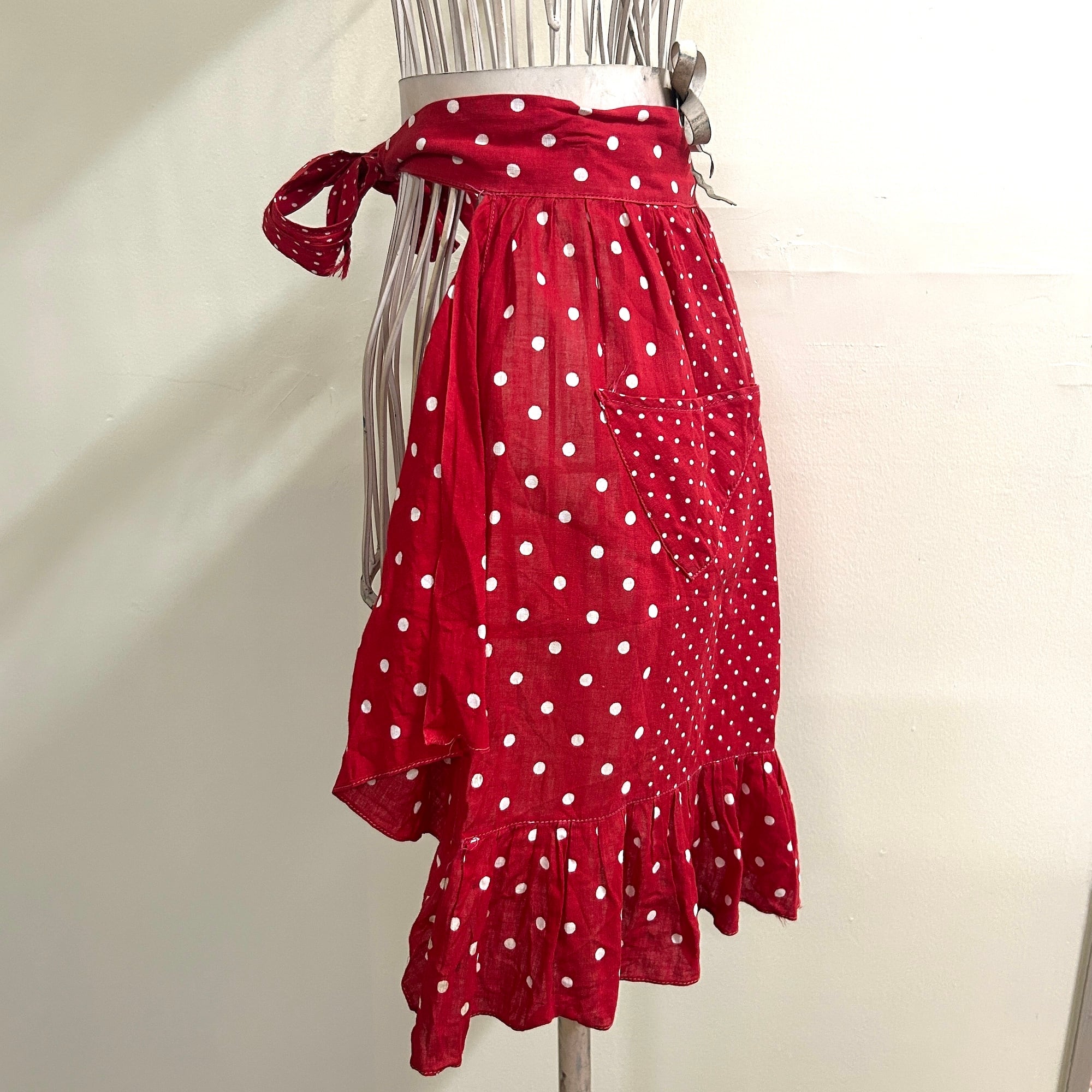 vintage Handmade 水玉エプロン | Milo Antiques & Vintage