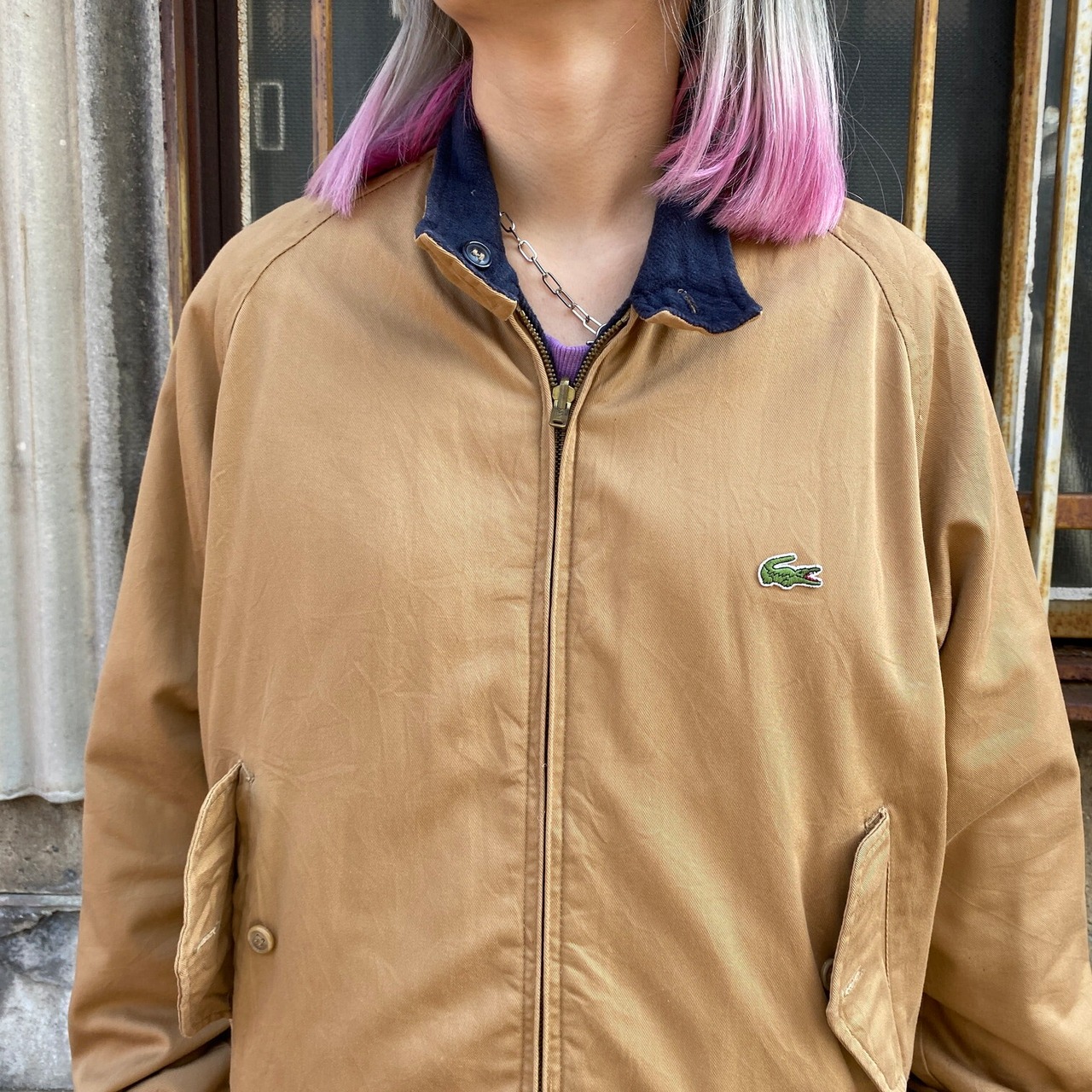 70~80年代 ラコステ LACOSTE リバーシブル スイングトップ メンズS 