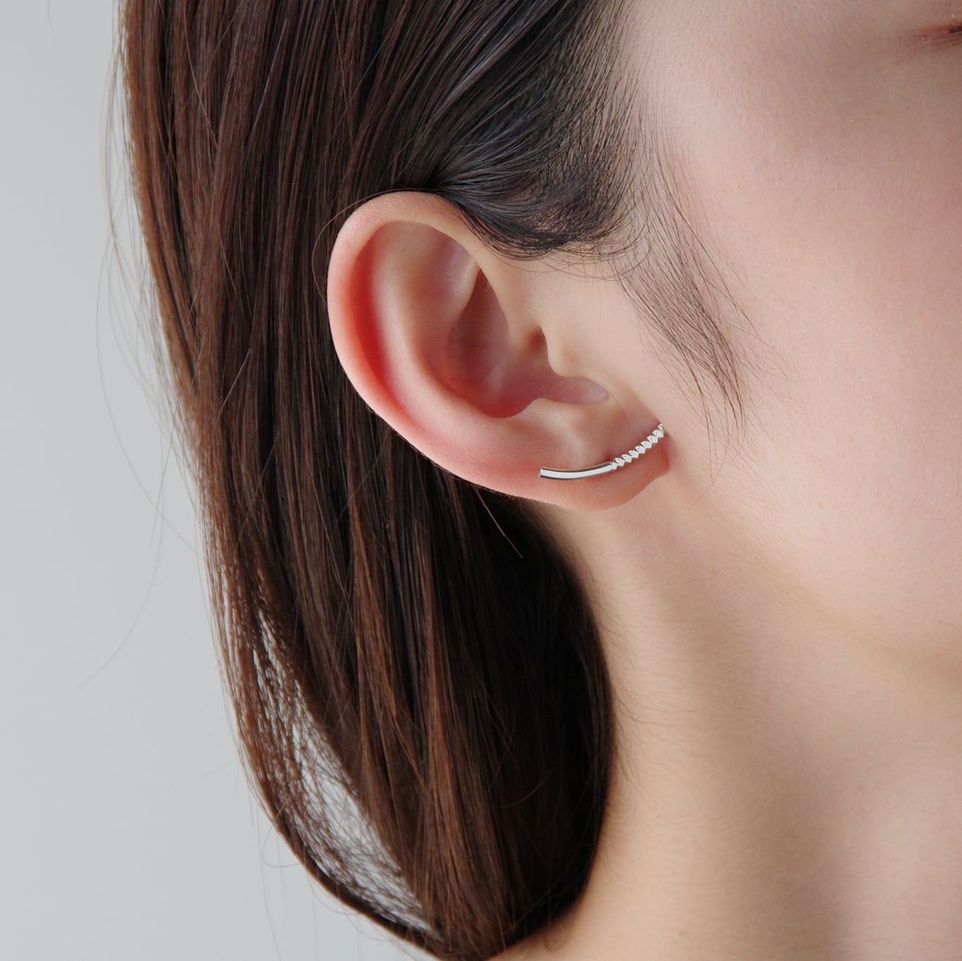 Beyond / Rock Gold Earrings / Single(E273-WG)