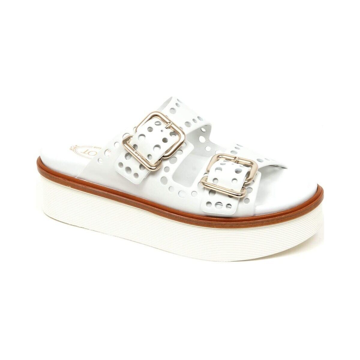 TOD'S トッズ レディース サンダル レザー ホワイト