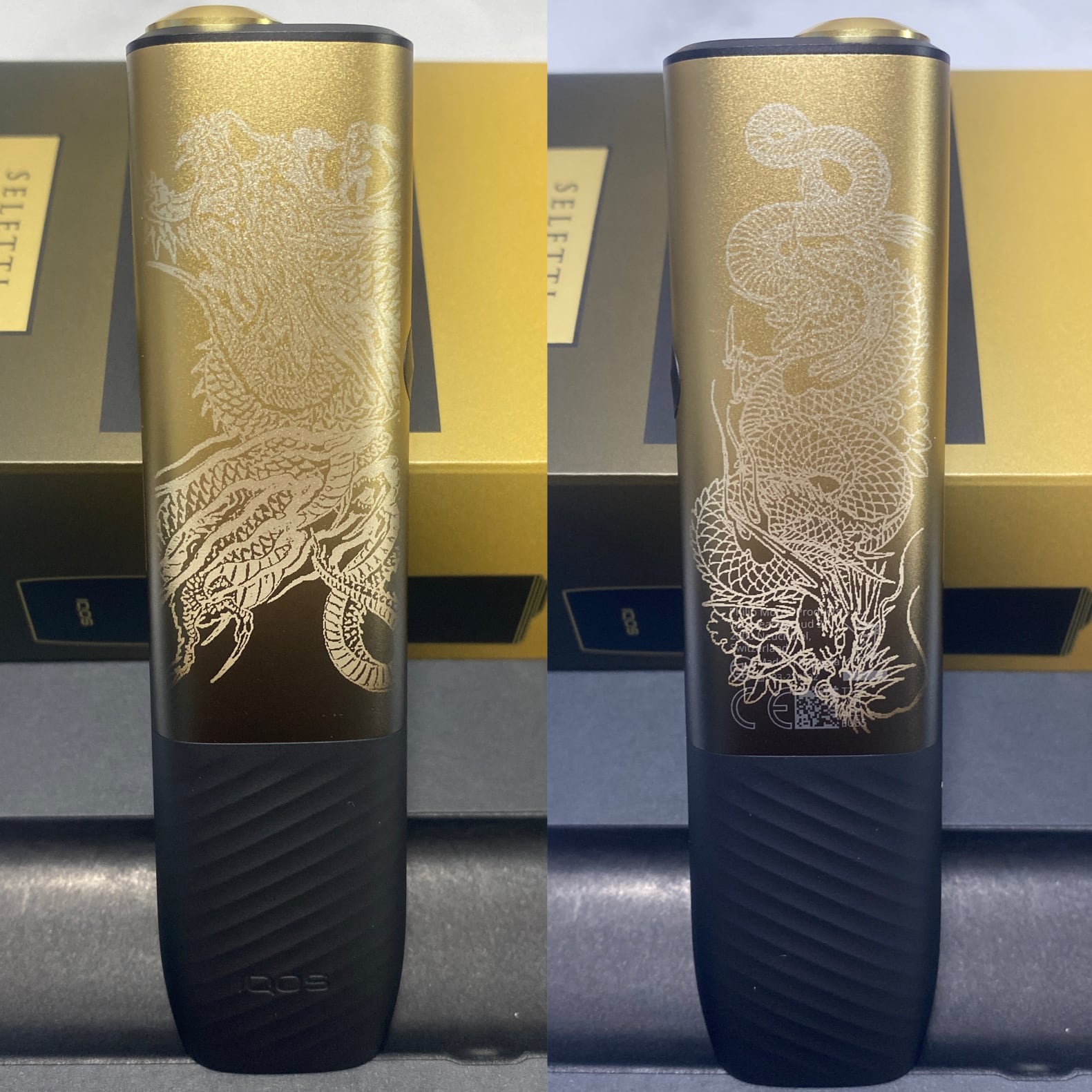 ‪‪❤︎‬ iQOSケースデコ 龍 和彫り柄 ‪‪❤︎‬ ❤︎ iQOSケースデコ 龍 和彫り柄 ‪‪❤︎‬‬