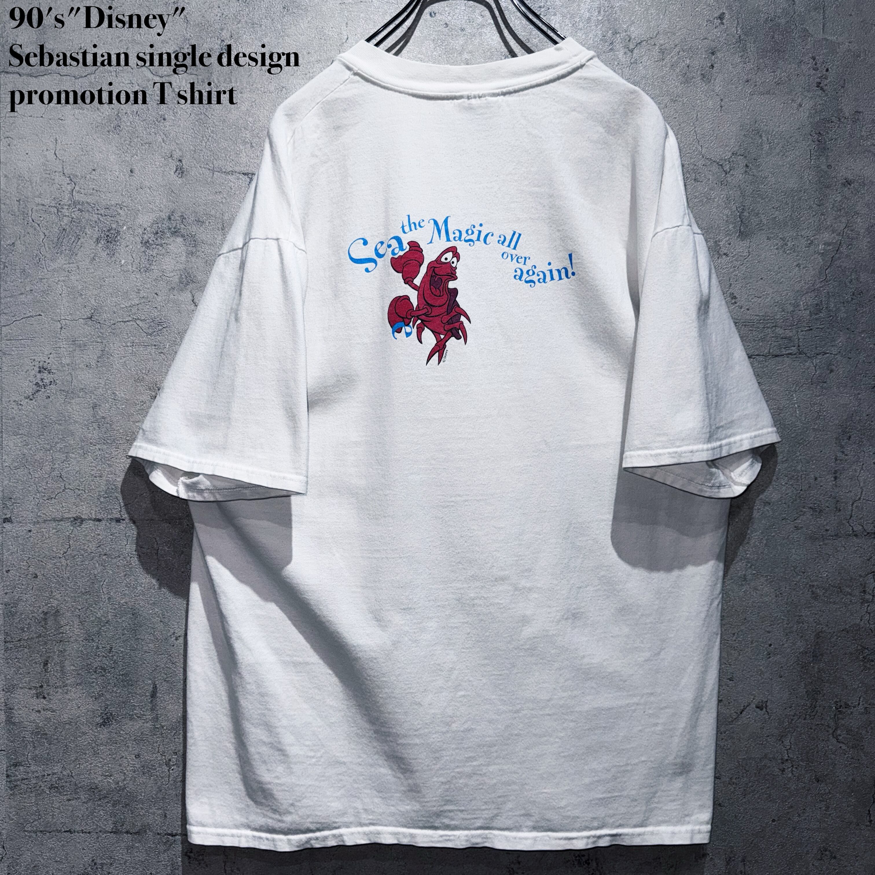 90's"Disney"Sebastian single design promotion T shirt