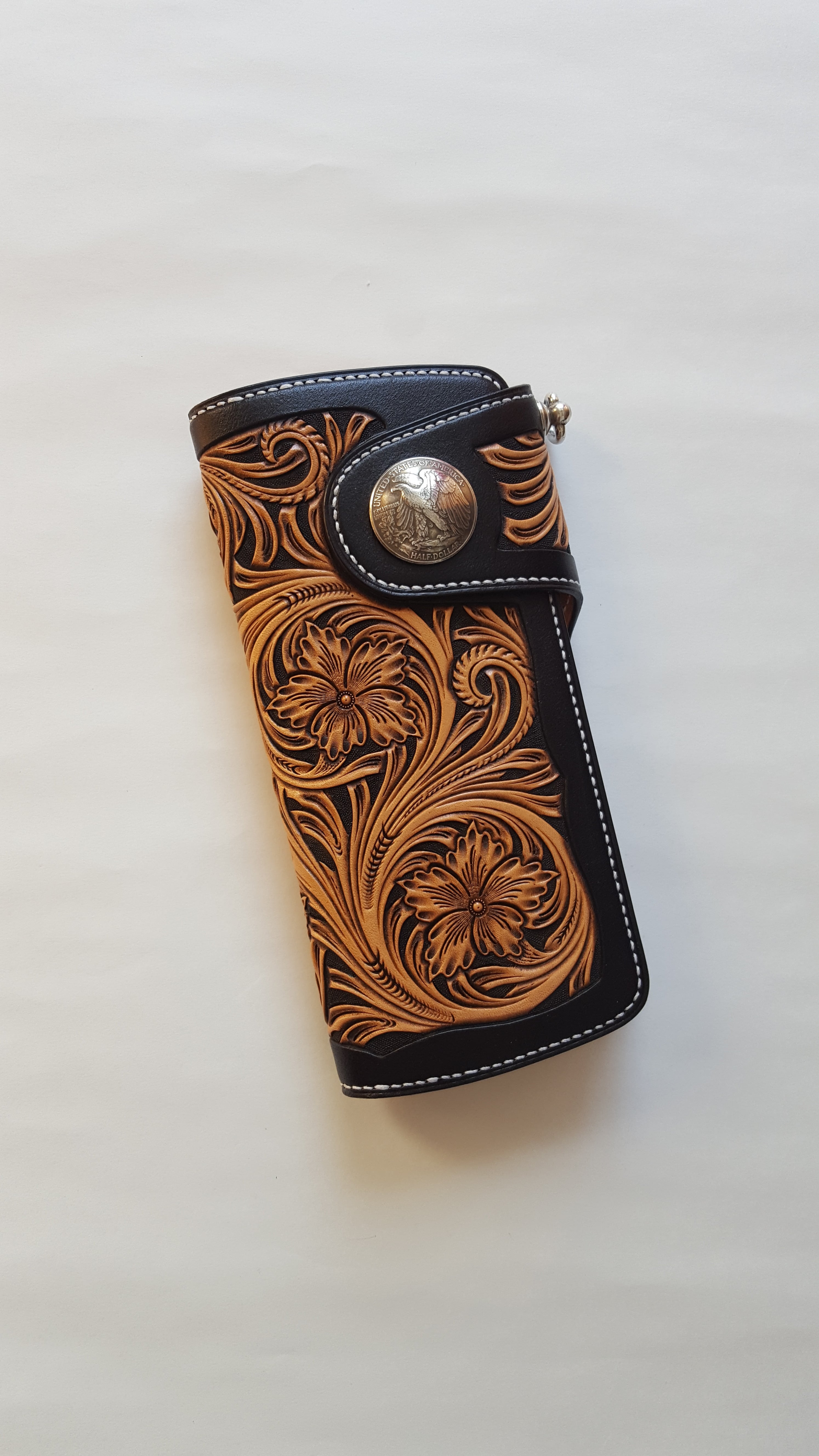 カービングロングウォレット[8] | Ken Leathercraft