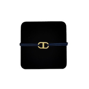 【無料ギフト包装/送料無料/限定】K18 Gold Anchor Chain Bracelet Navy【品番 20S2003】