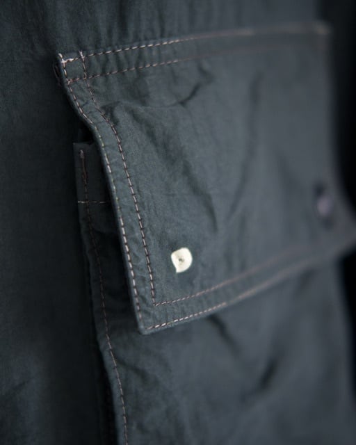 80's] “Boneville” Garment dyed Nylon Multi pocket Jacket