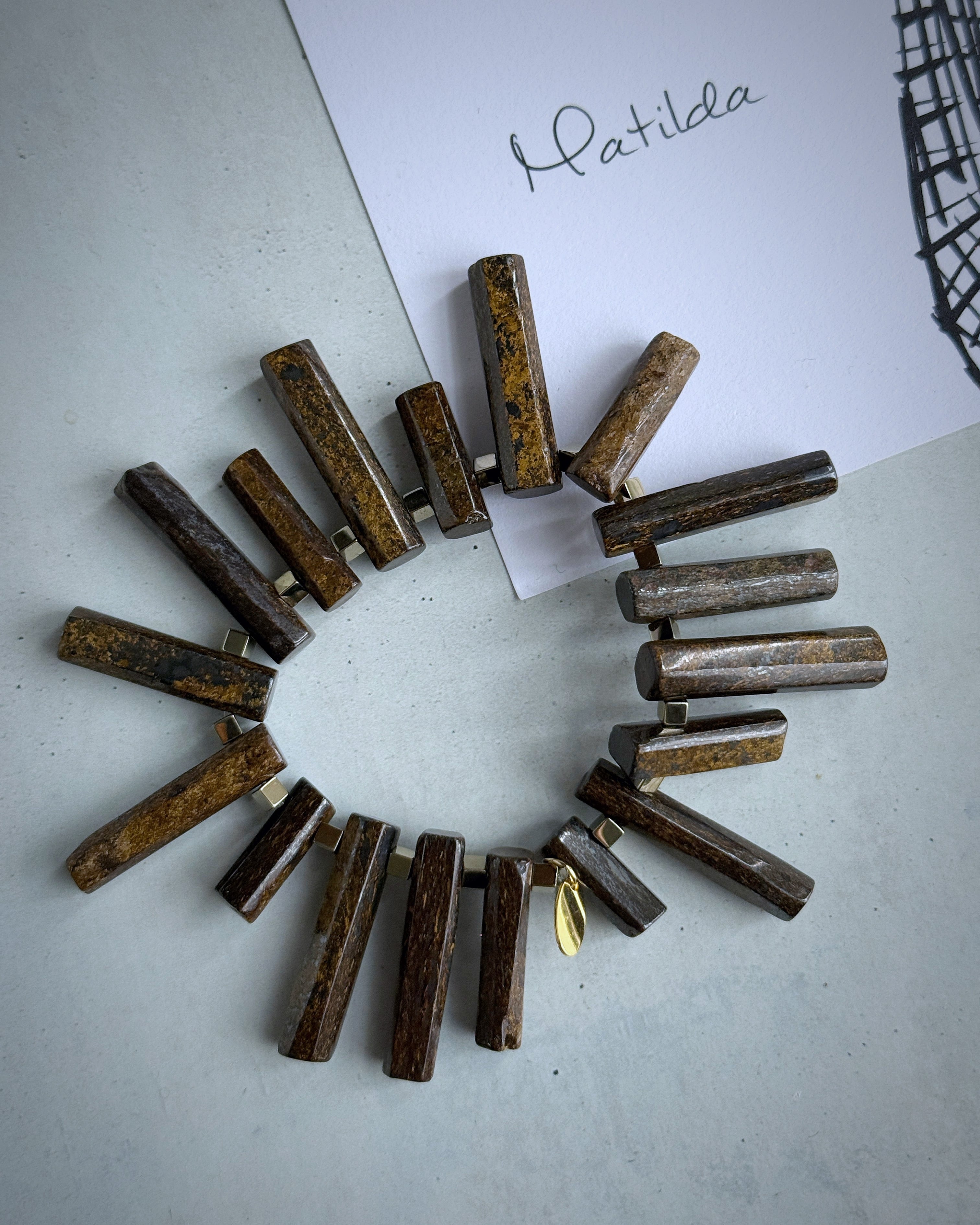 tumble bracelet(ブロンザイト)