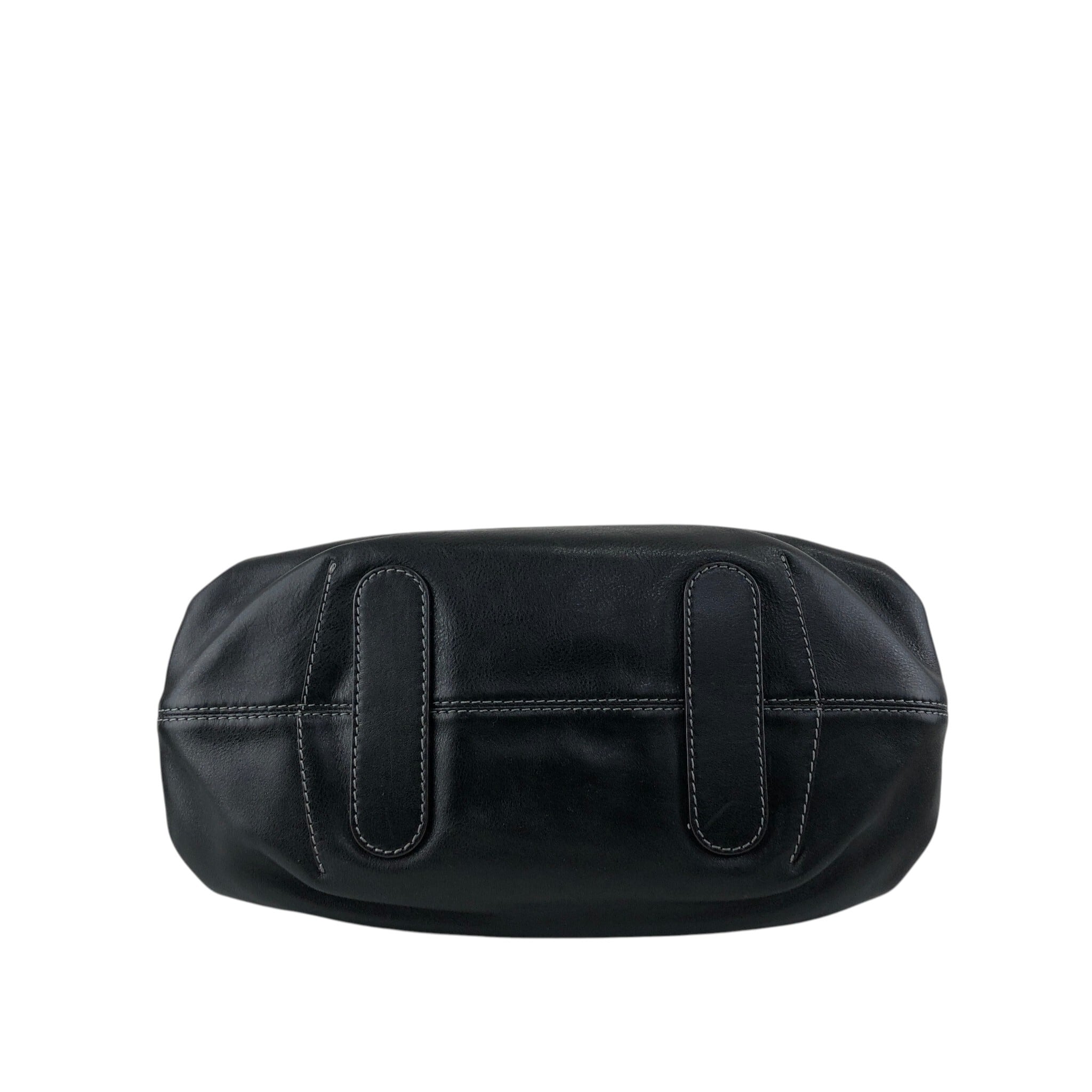 LOEWE ロエベ ハンドバッグ ブラック アナグラム レザー vintage
