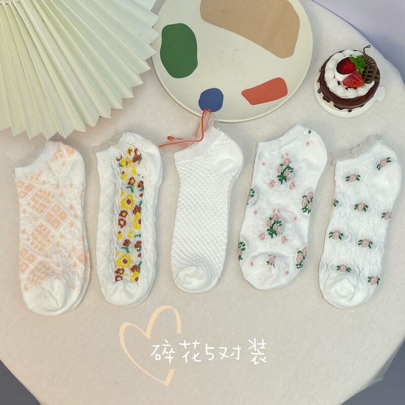 ソックス レディースサマー薄手メッシュレース 大人ガーリー スウィート キュート カジュアル 夏物 タイツ ストッキング 萌量不足60783647896