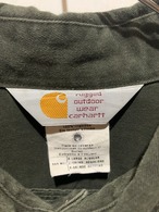 90's carharrt Work Cotton Shirt Made in USA【XL】