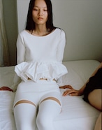 CLANE W BALLOON SHORT KNIT TOPS 3色展開