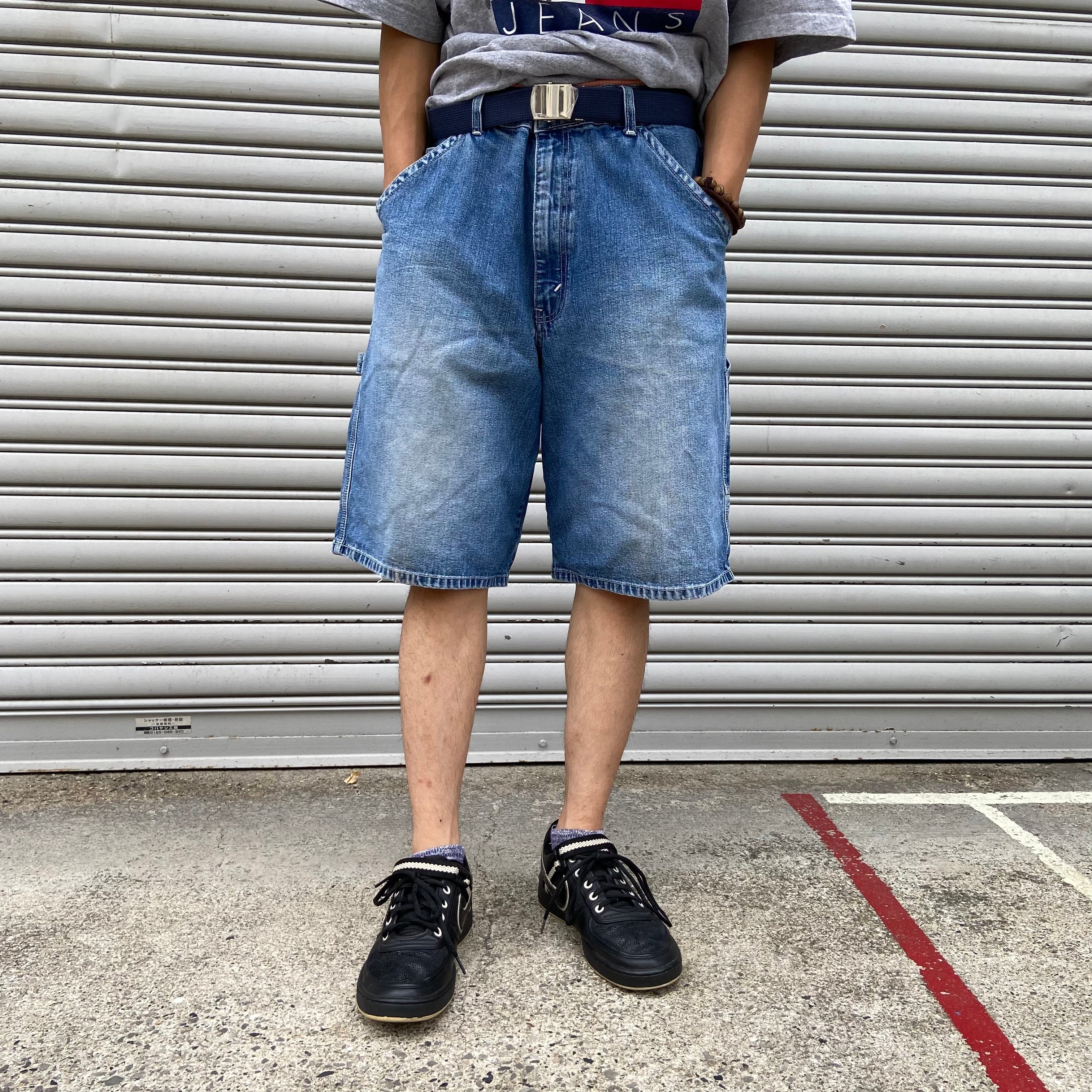 送料無料』90s Levis シルバータブ ワイドショートパンツ ペインター