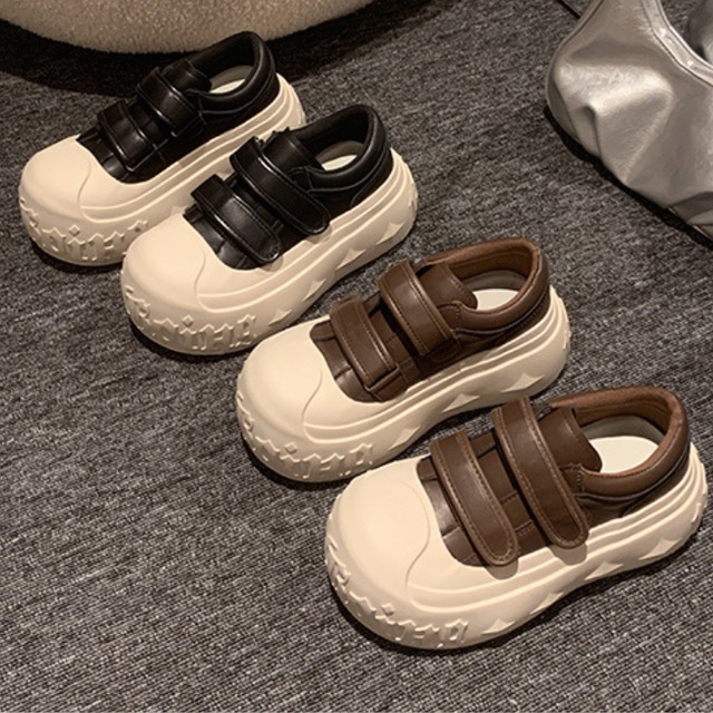 edge logo platform sneakers　エッジロゴ厚底スニーカー　J1436