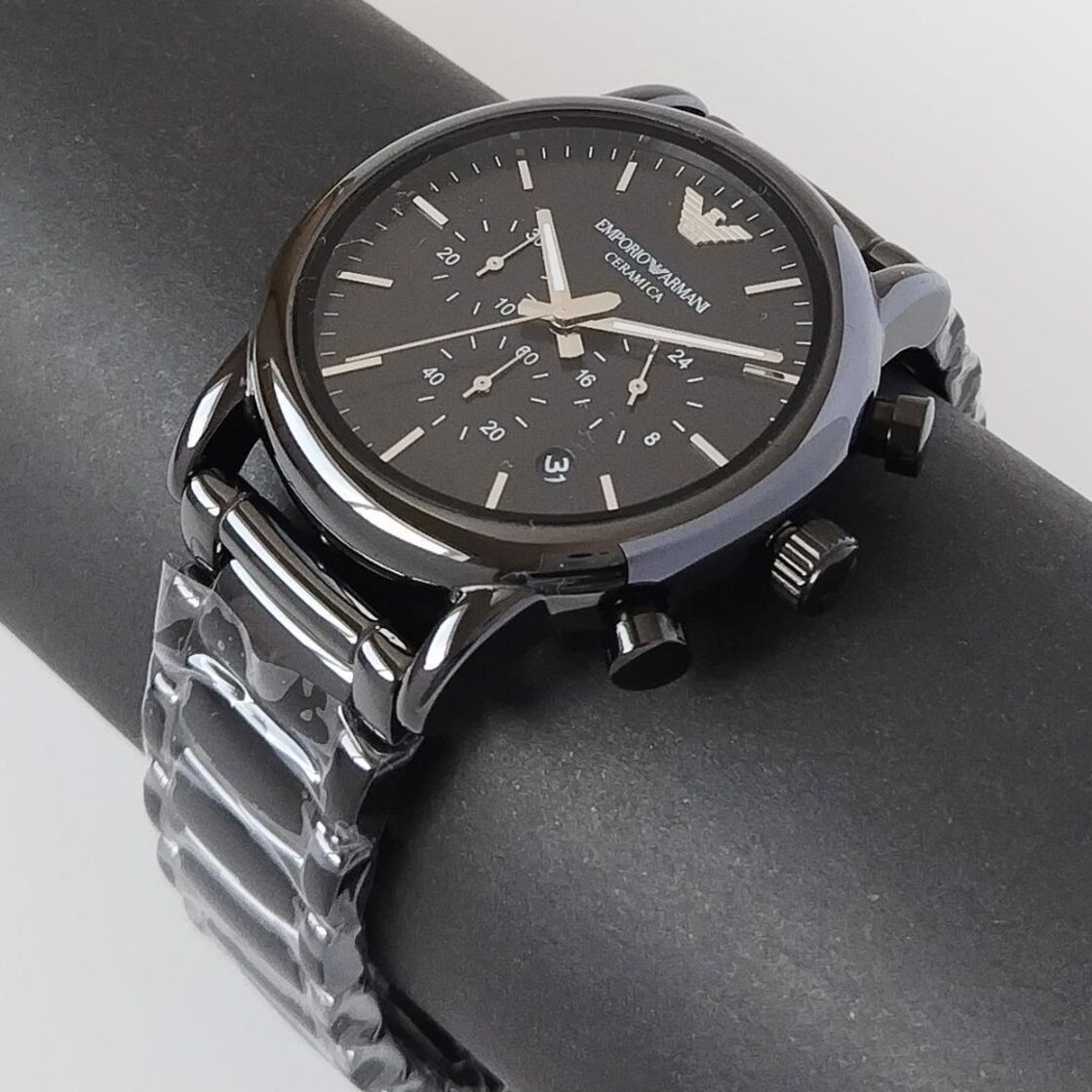 Emporio Armani Ceramica AR1507 ブラック黒エンポリオ・アルマーニ