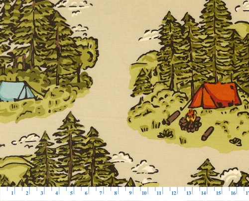 <moda fabrics>VINTAGE CAMPING<Stacy Iest Hsu/THE GREAT OUTDOORS>