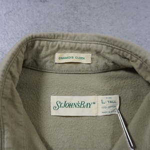 90s St.John's Bay chamois cloth shirt "made in USA" L 古着