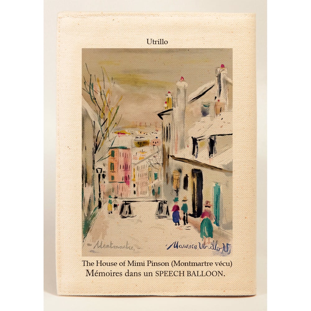 モーリス・ユトリロ Maurice Utrillo：スピーチバルーンのブックカバー