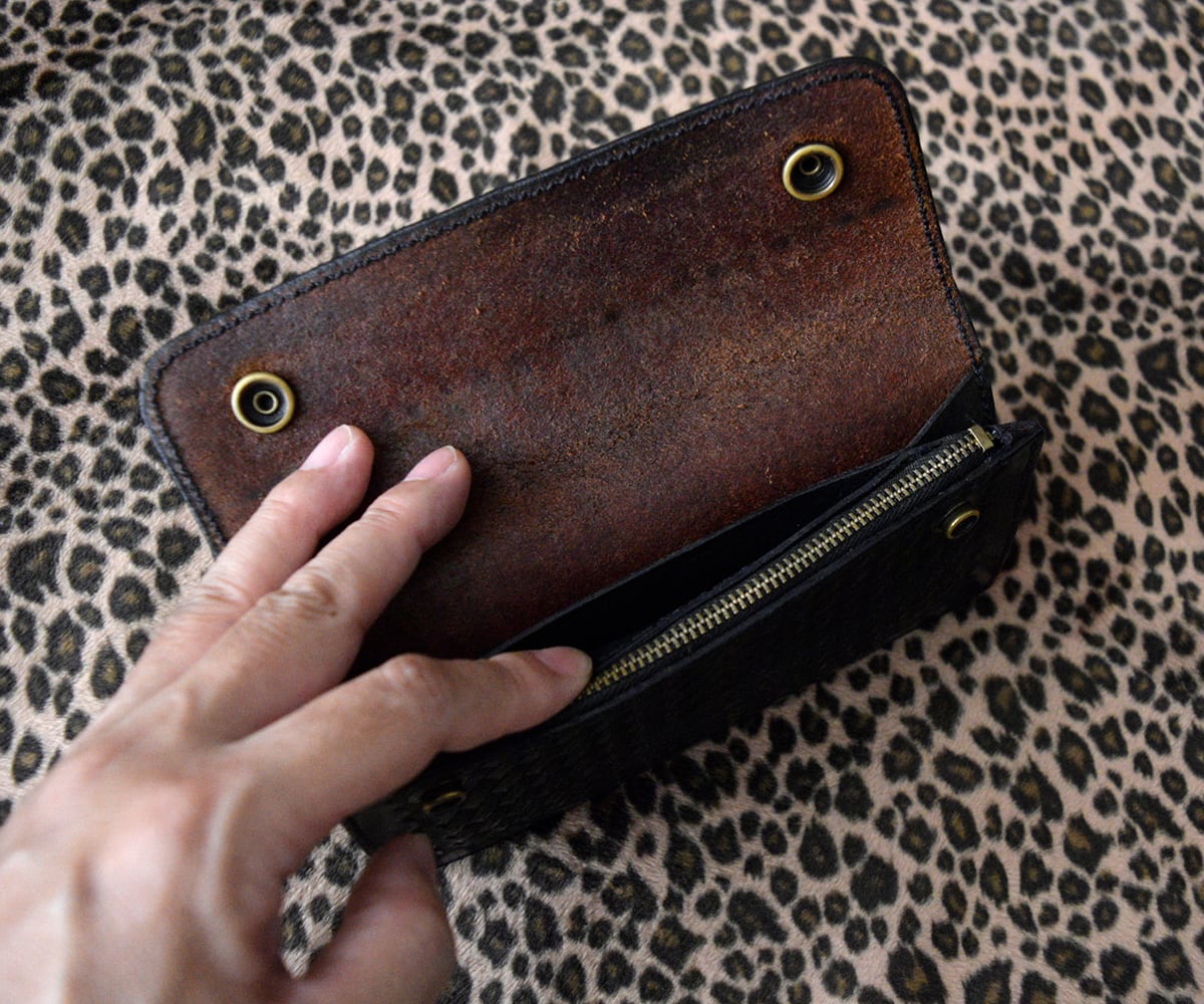 ALFONSO'S OF HOLLYWOOD LEATHER TRUCKER WALLET | SECOND TIME GLORY