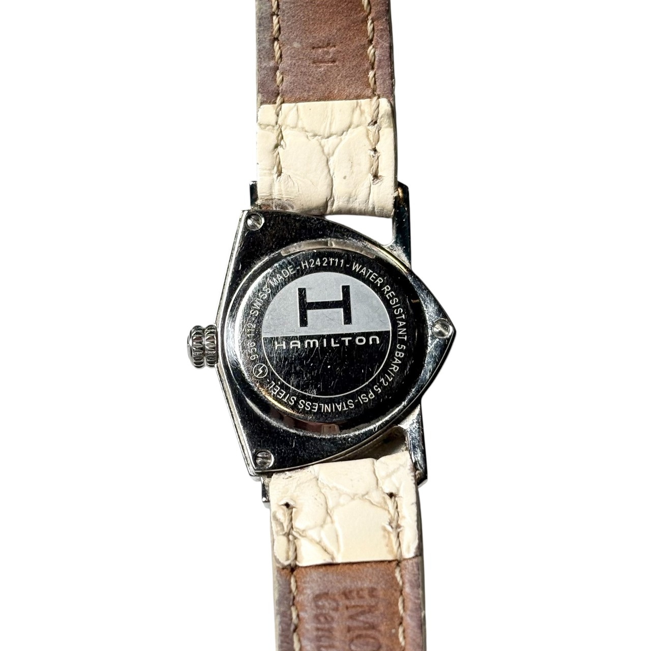 HAMILTON shell dial quartz watch “Ventura”