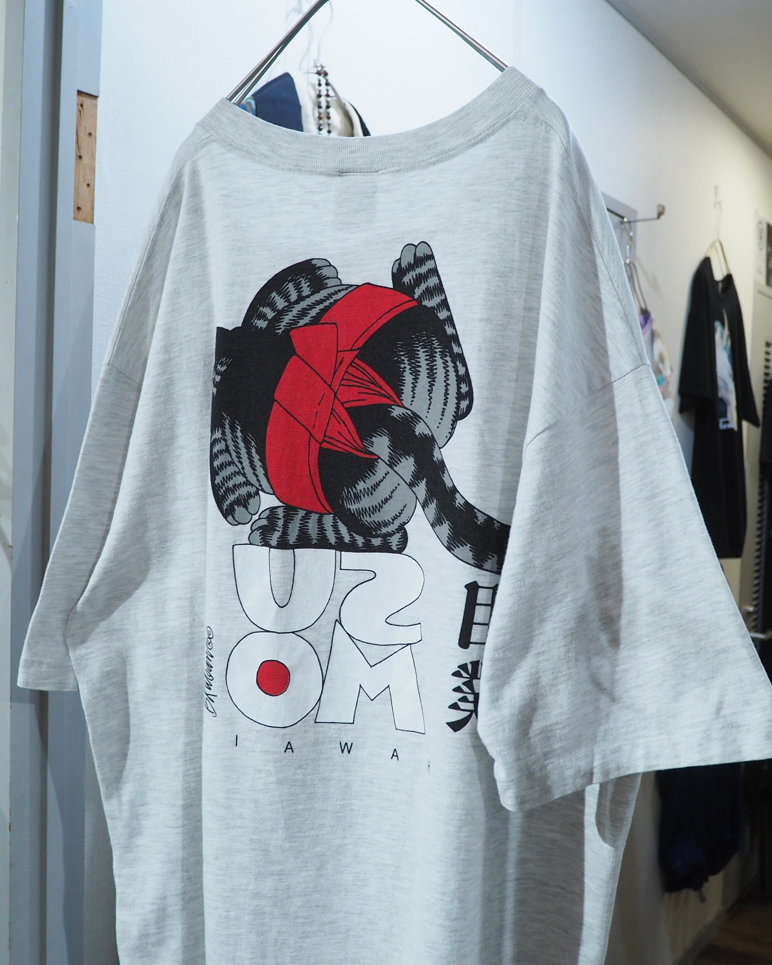 1990s " Made in USA - Kliban Cat " " 相撲 ‐ SUMO " Double-side printed vintage loose Tee