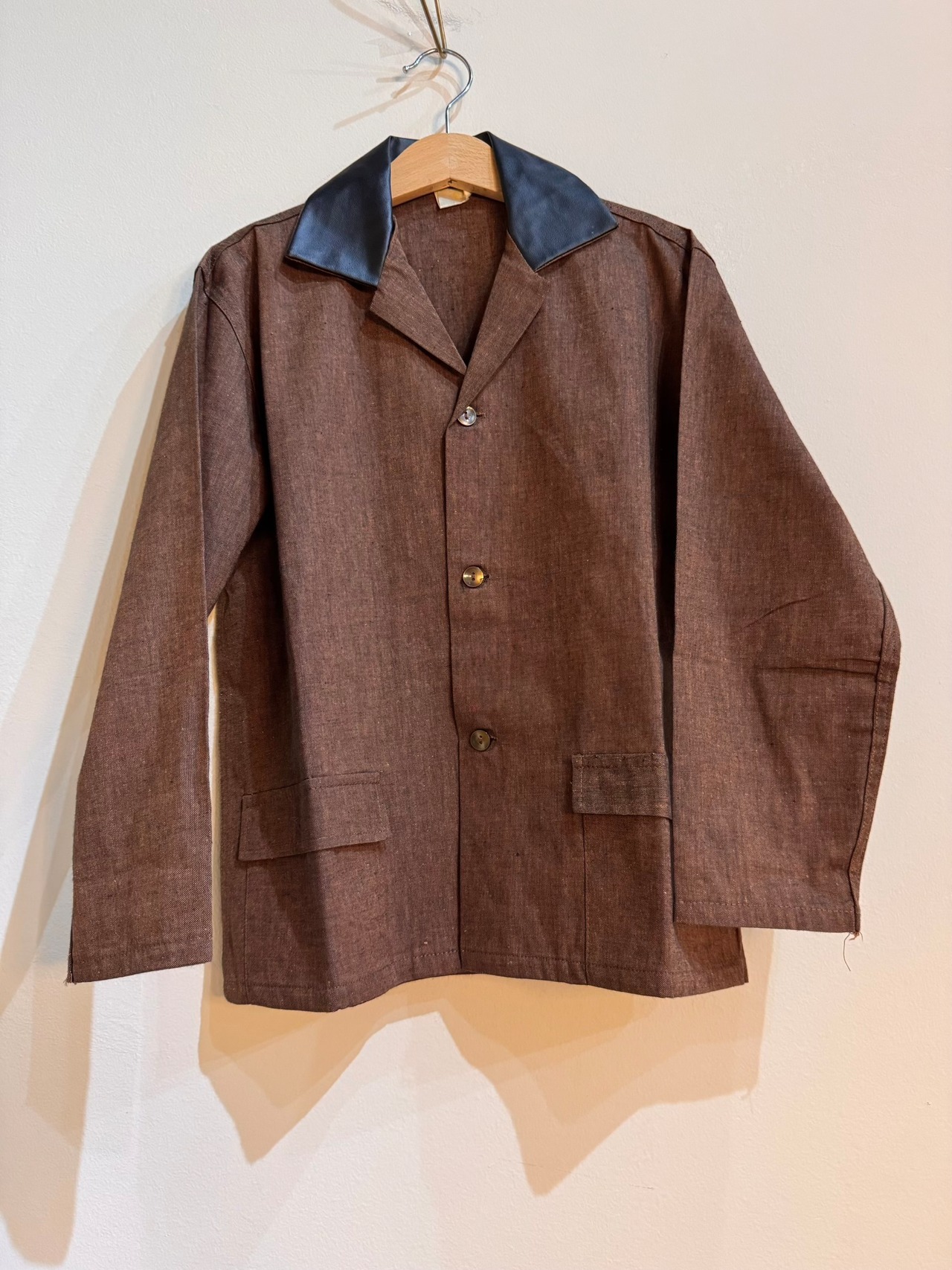 [kids] DeadStock  ブラウン３ボタンジャケット MADE IN FRANCE