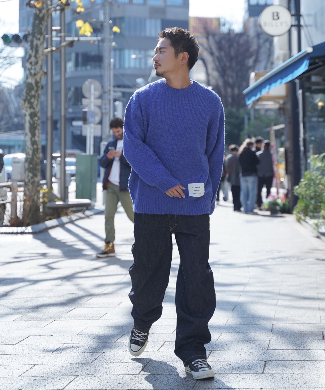 【#Re:room】SEASIDE BIG CREW KNIT［REK138］