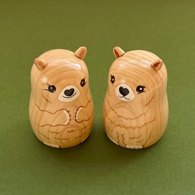 福耳動物・特別品　ホッキョクグマ（双子のオスとメス）　【限定２組】